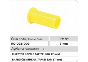 Common Rail Enjektör Meme Tapası Sarı 7 mm